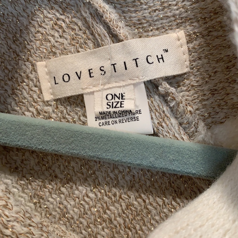 Lovestitch Cape Sweater - Gold - NWOT - Picture 2 of 3